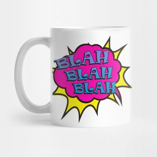 Blah Blah Blah Funny Speech Comic Mug